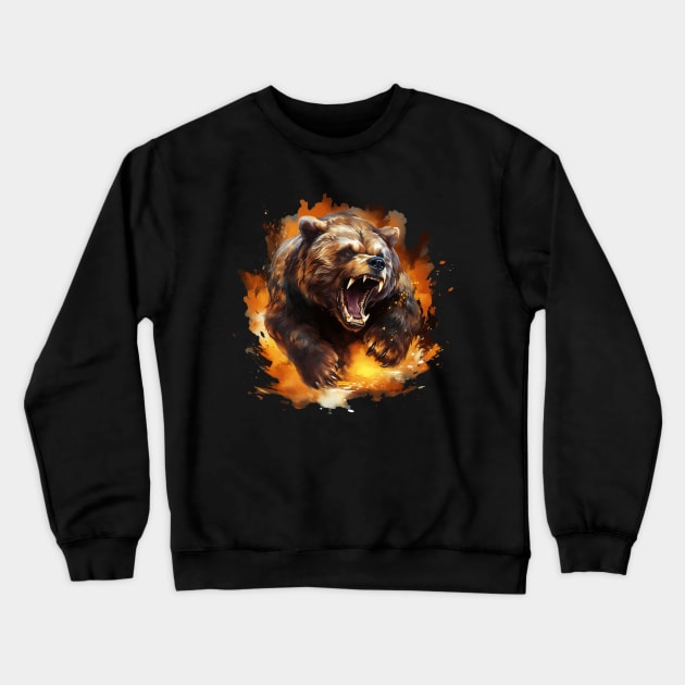 bear Crewneck Sweatshirt by dorapeterx